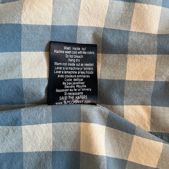 Elm Company Buffalo Plaid Zipper / Button Up Shirt Jacket - Size Large - Picture 10 of 15